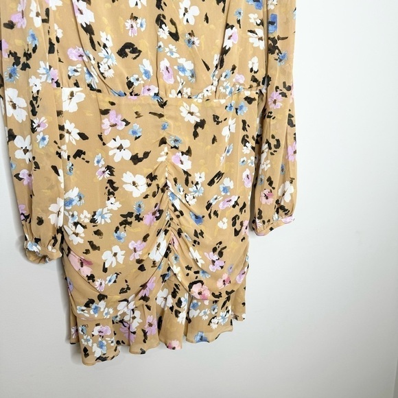 NWT Sanctuary Dreamer Georgette Floral Print  V-Neck Mini Dress - Picture 4 of 7